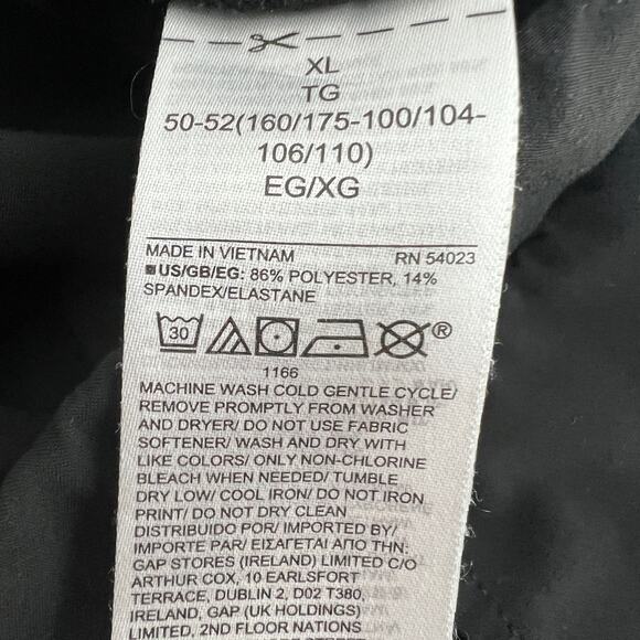 Gap Women's Pull On Black Tapered Leg Pants Size XL Side Pockets Relaxed Fit - Picture 10 of 13